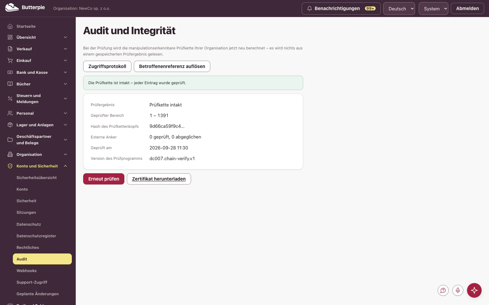 Audit und Integrität