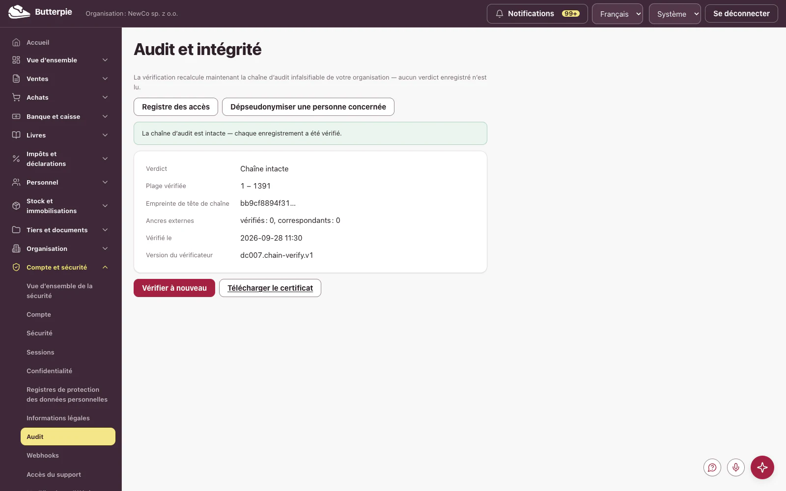 Audit et intégrité